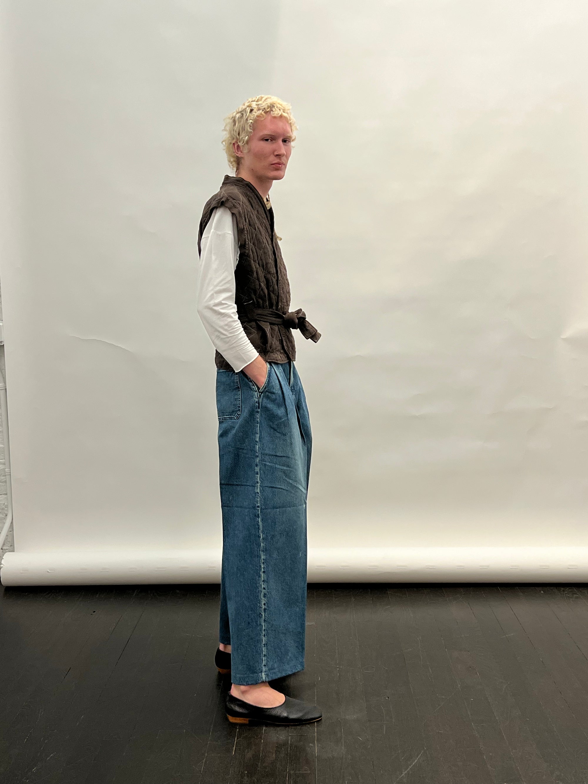 Wrap Vest in Espresso by Utility Canvas-Utility Canvas-Idlewild