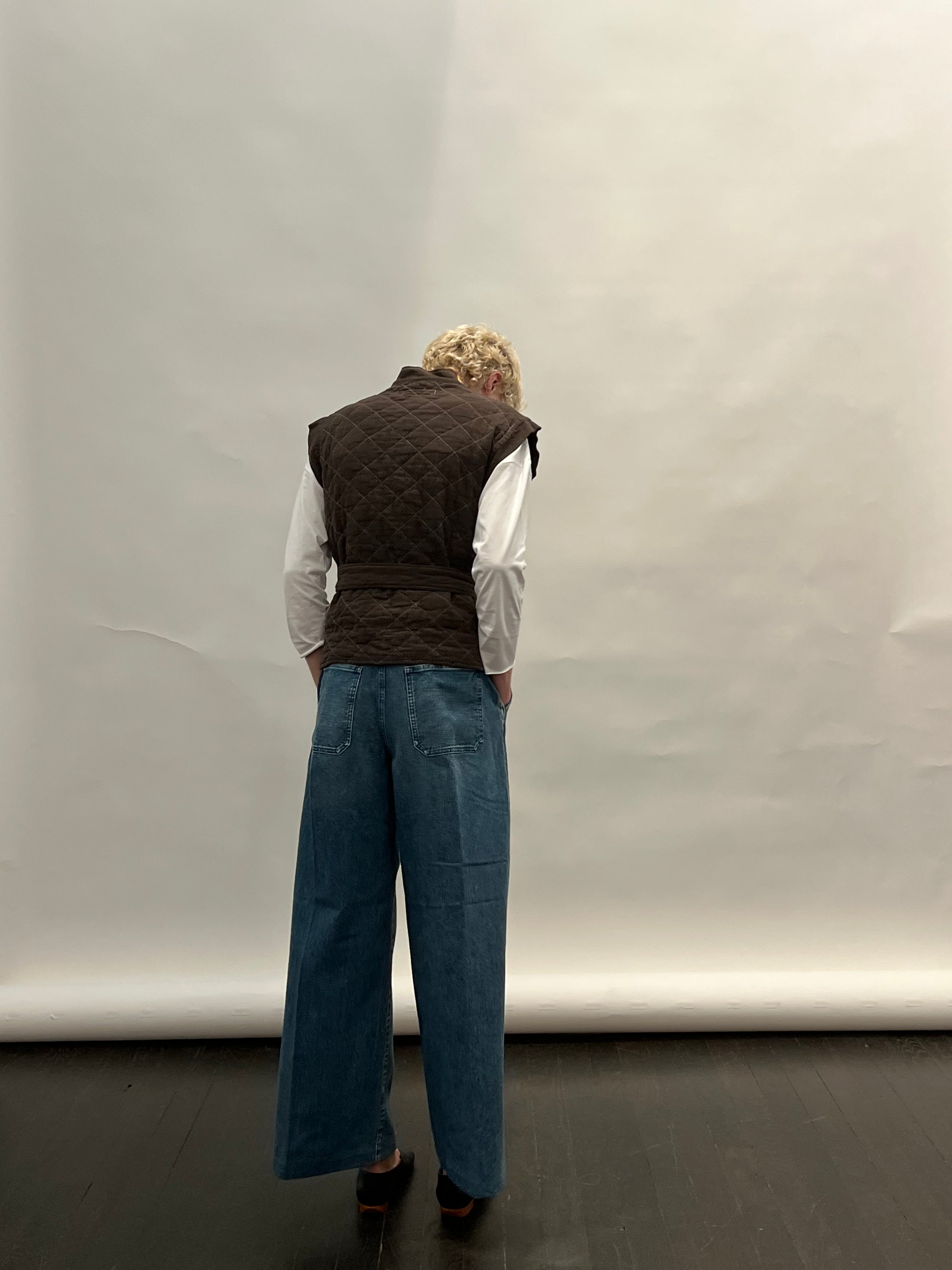 Wrap Vest in Espresso by Utility Canvas-Utility Canvas-Idlewild