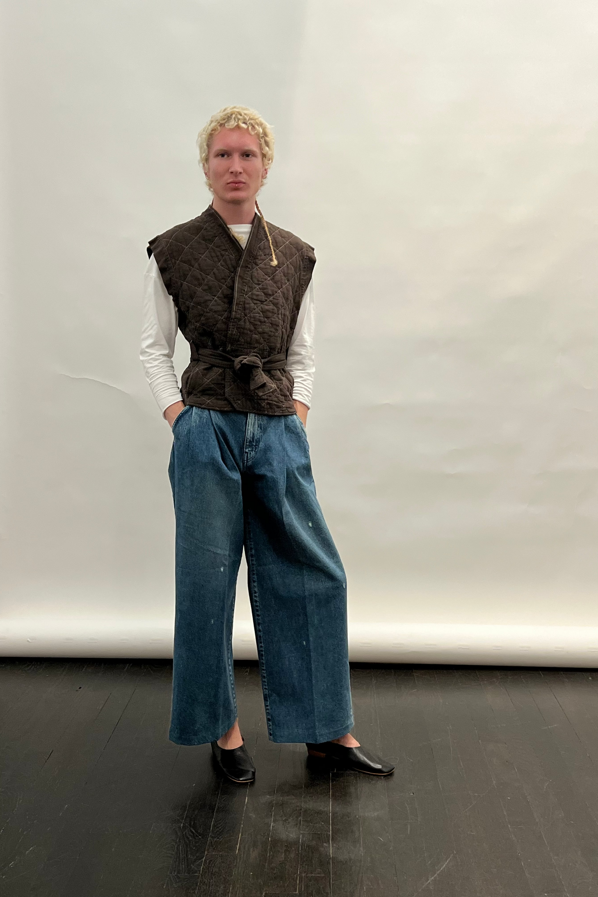 Wrap Vest in Espresso by Utility Canvas-Utility Canvas-Idlewild