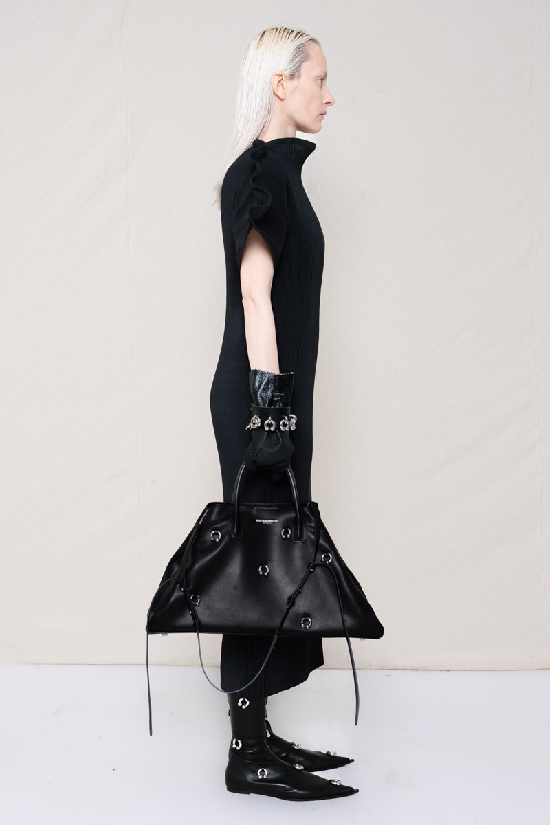 Zigzag Ripple Dress in Black by Melitta Baumeister-Melitta Baumeister-Idlewild