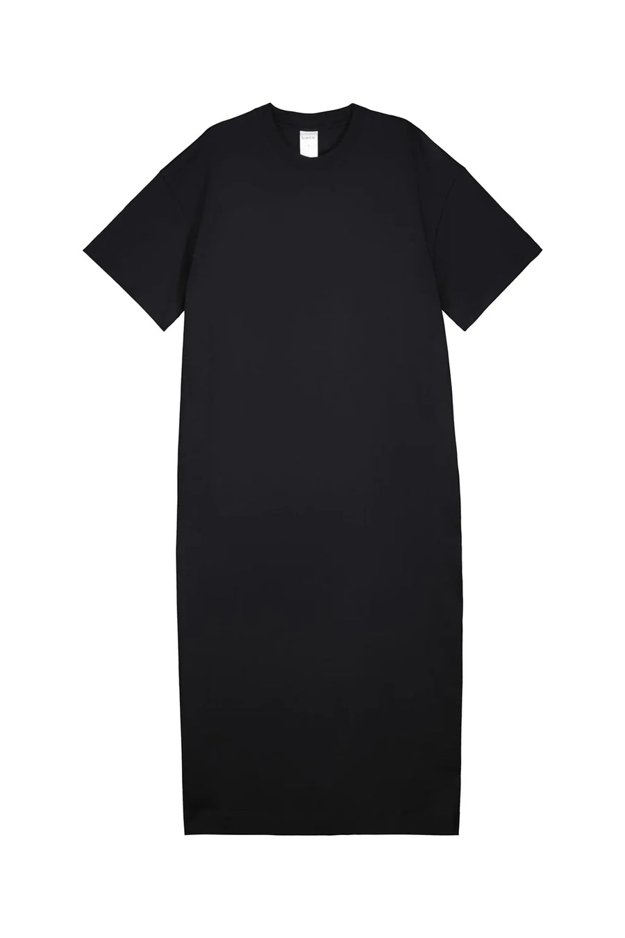 Boxy T-Shirt Dress in Black by Kowtow-Idlewild